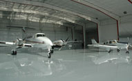 hangar with new aircraft for sale