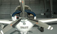 aircraft visiting DFS hangar