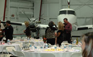fund raising event at DFS hangar