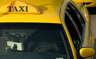 taxi cab offering services for pilots and crew members